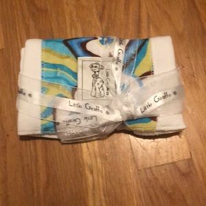 New in Package Little Giraffe Velvet Burp cloth